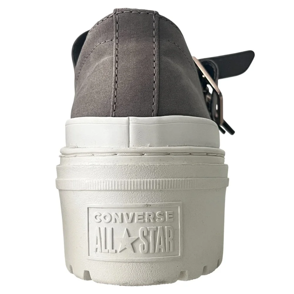 Converse Chuck Taylor Lugged Heel Mary Jane Platform Sneakers Egret Women 9.5 - Picture 14 of 15